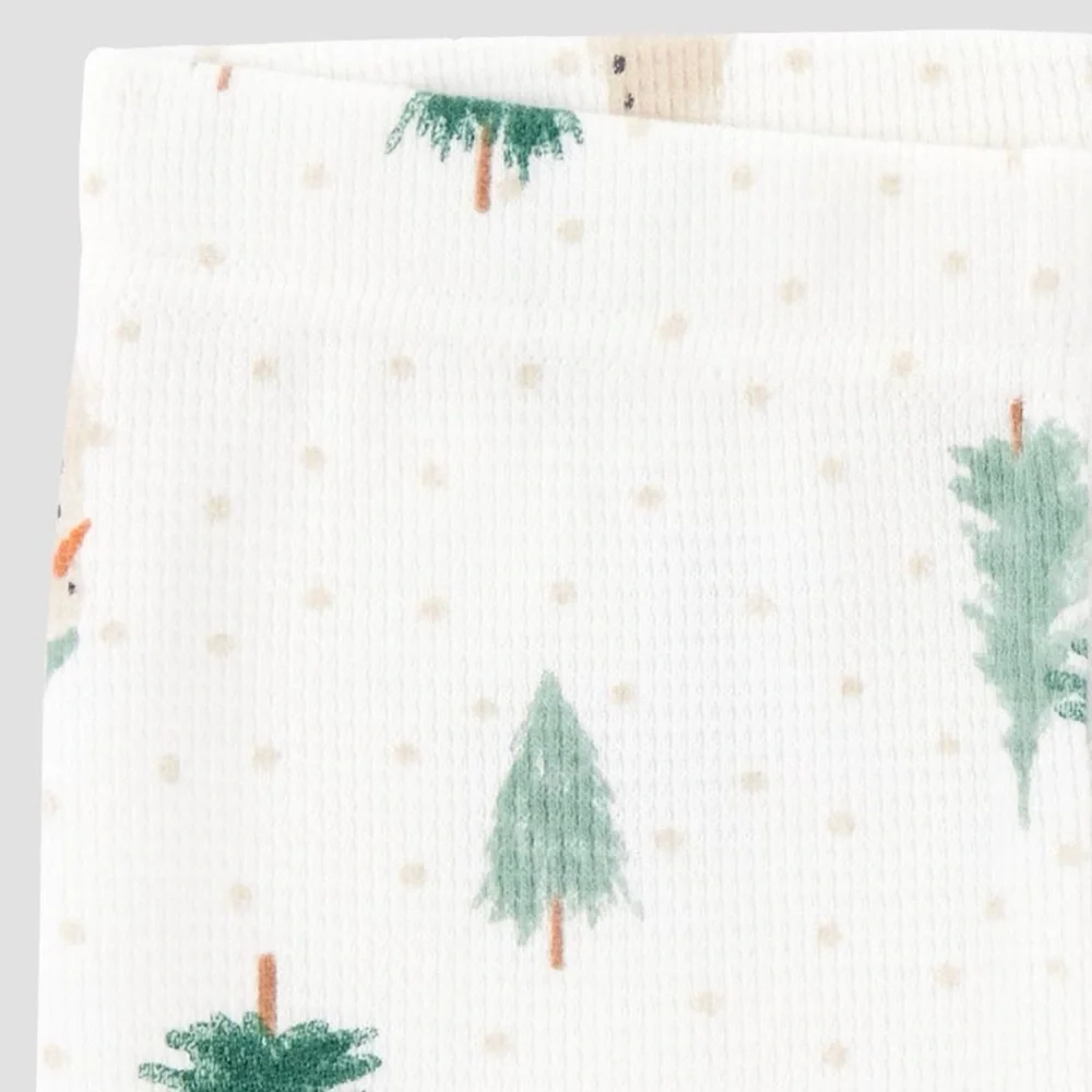 Carter's nwt Just One You Baby 2pc Christmas Scenic Top and Bottom Set